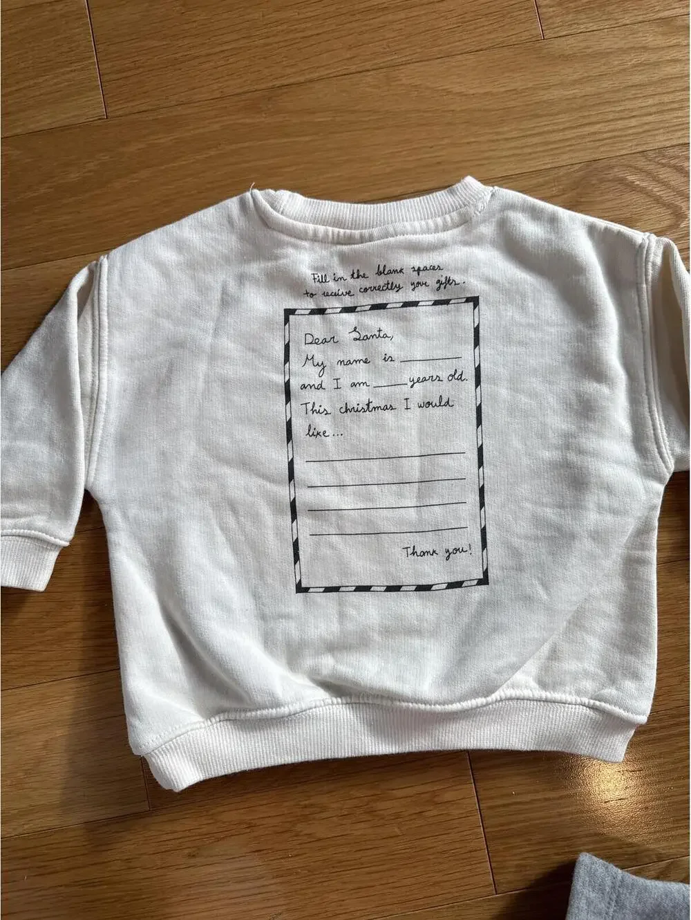 Zara Baby Sweatshirt with Santa Claus Design 9-12 Months